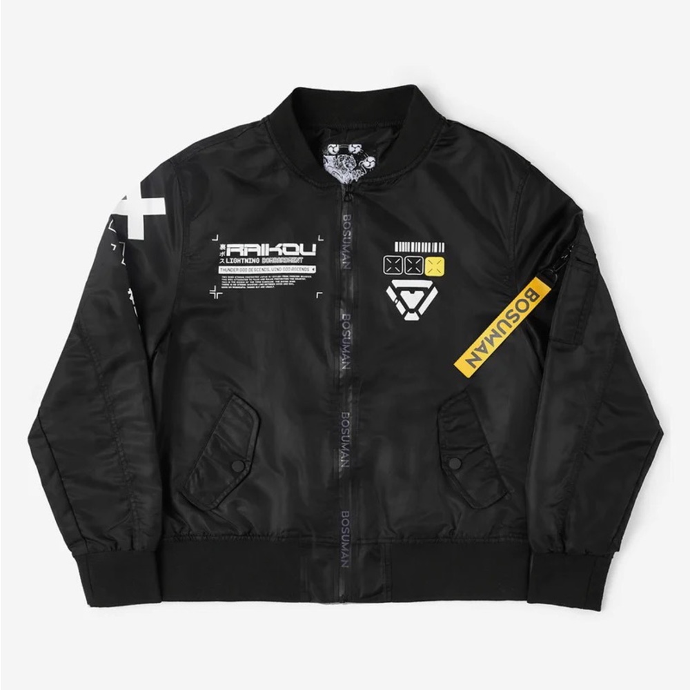 Bosuman Raijin Bomber Jacket Premium Japanese Anime Streetwear